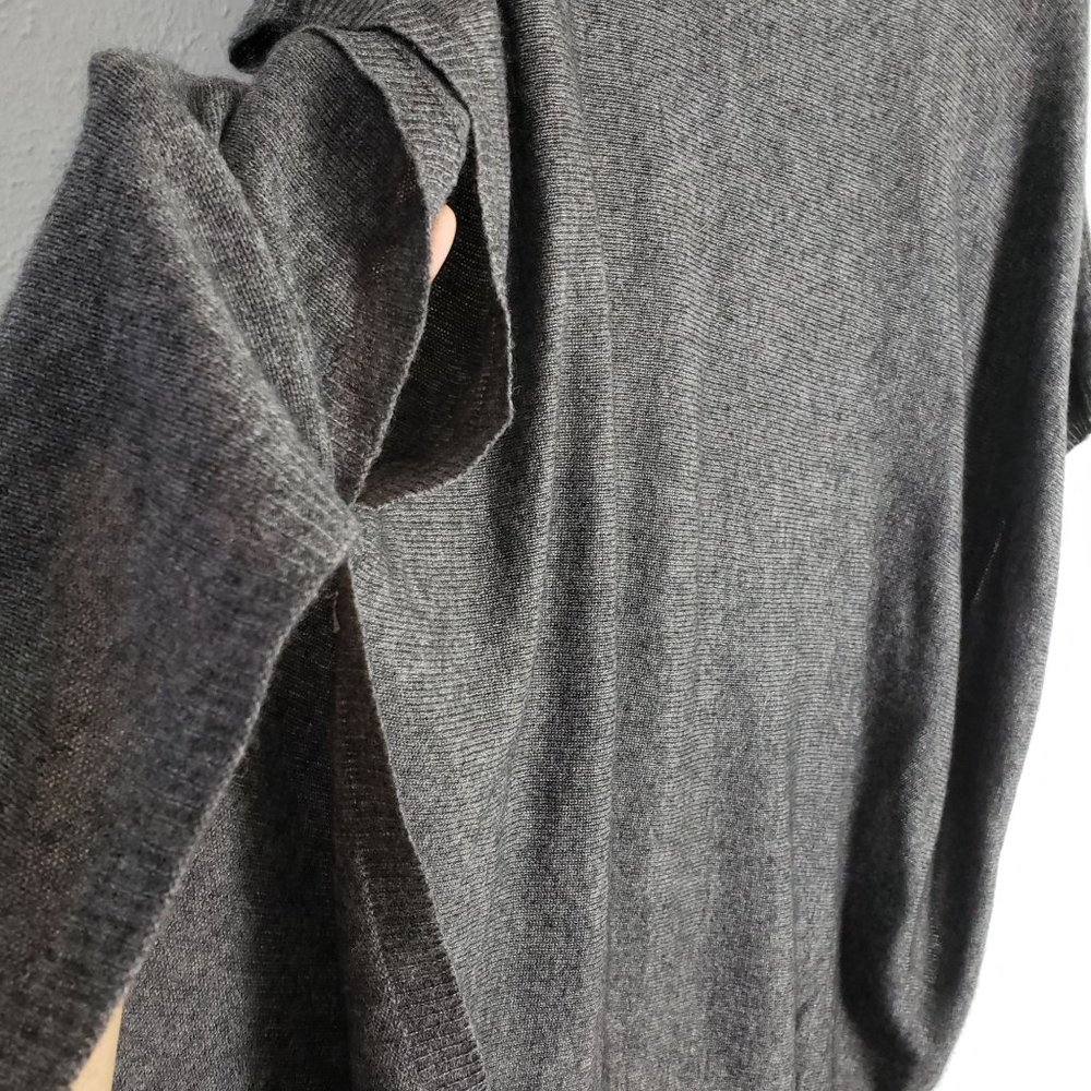 Halogen Wool & Cashmere Blend Cowl Neck Poncho - Picture 6 of 8